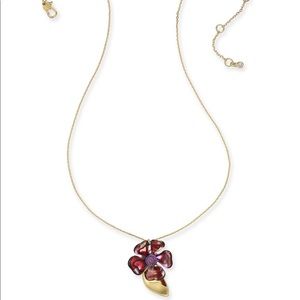 Kate Spade Crystal Flower Pendant Necklace